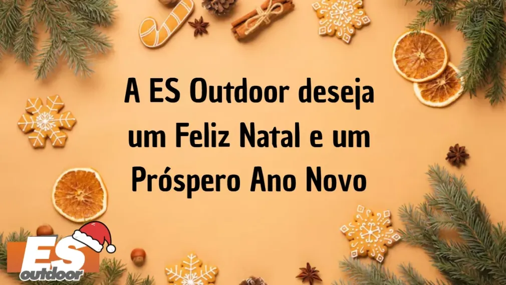 A ES Outdoor deseja um Feliz Natal e um Pr&oacute;spero Ano Novo