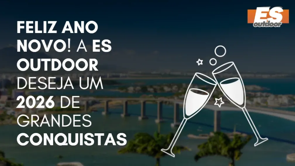 Feliz Ano Novo! A ES Outdoor deseja um 2026 de grandes conquistas