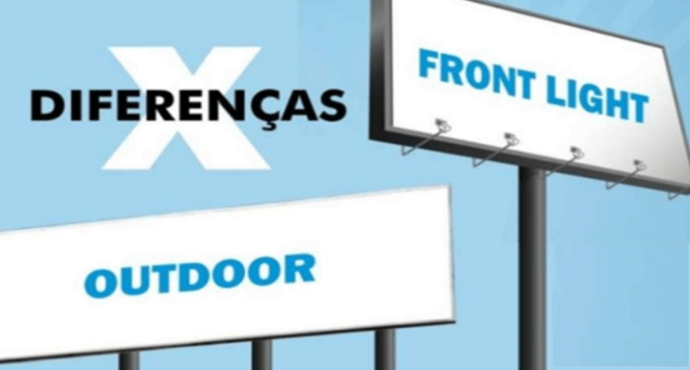 Qual a diferen&ccedil;a entre outdoor e front light?